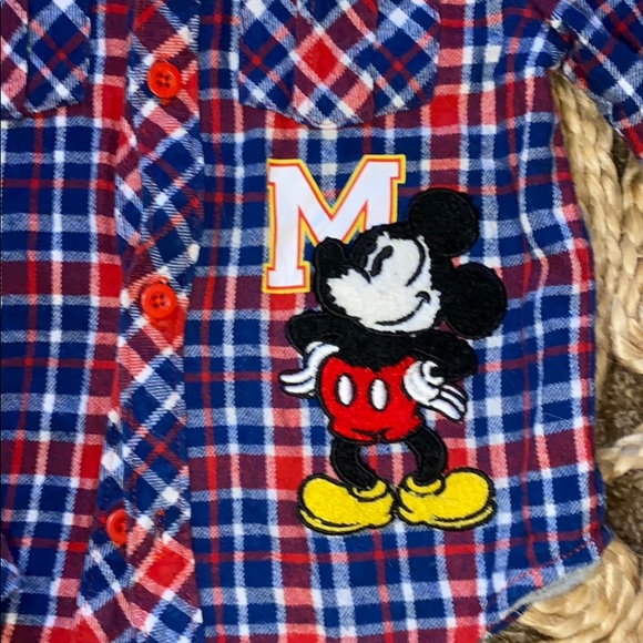 sold on Ⓜ️: Disney Mickey Mouse Plaid Shirt 4T - Picture 2 of 5